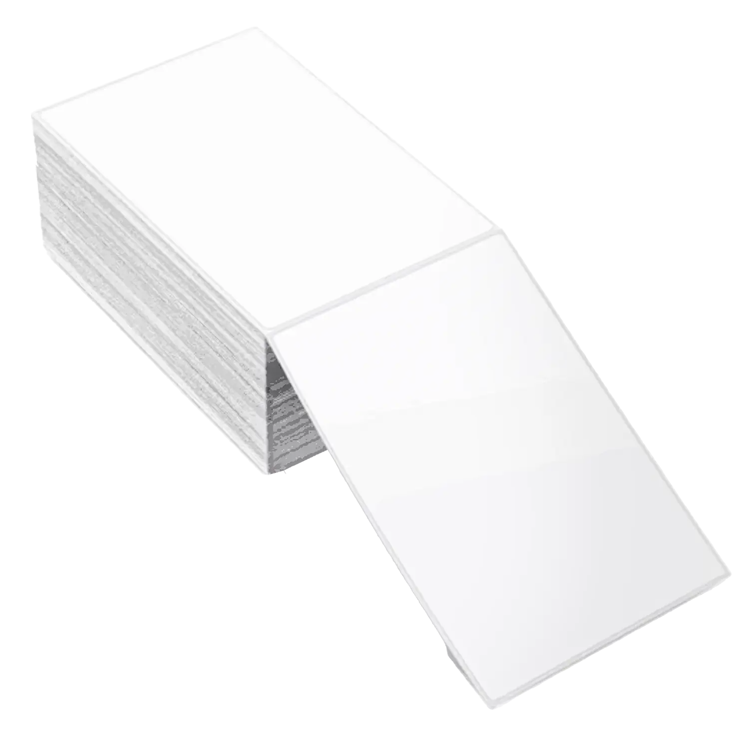 White Fanfold Thermal Labels 4x6 Inch