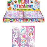 Unicorn Stickers Sheets for party bag fillers