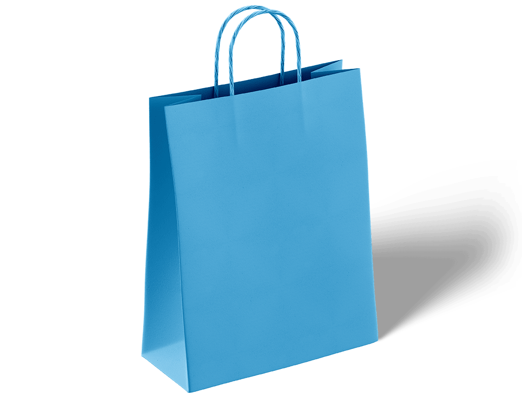 Blue Paper Bags