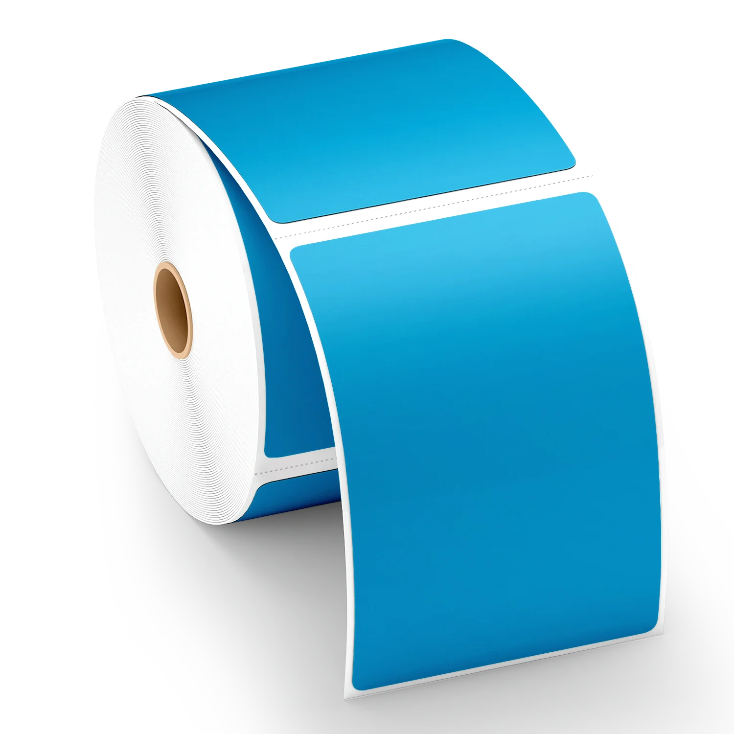 Blue Thermal Labels 4x6 Inch - Pack of 12