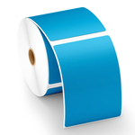 Blue Thermal Labels 4x6 Inch - Pack of 12