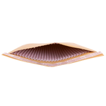 Flat corrugated protective envelope with white paper protective lining