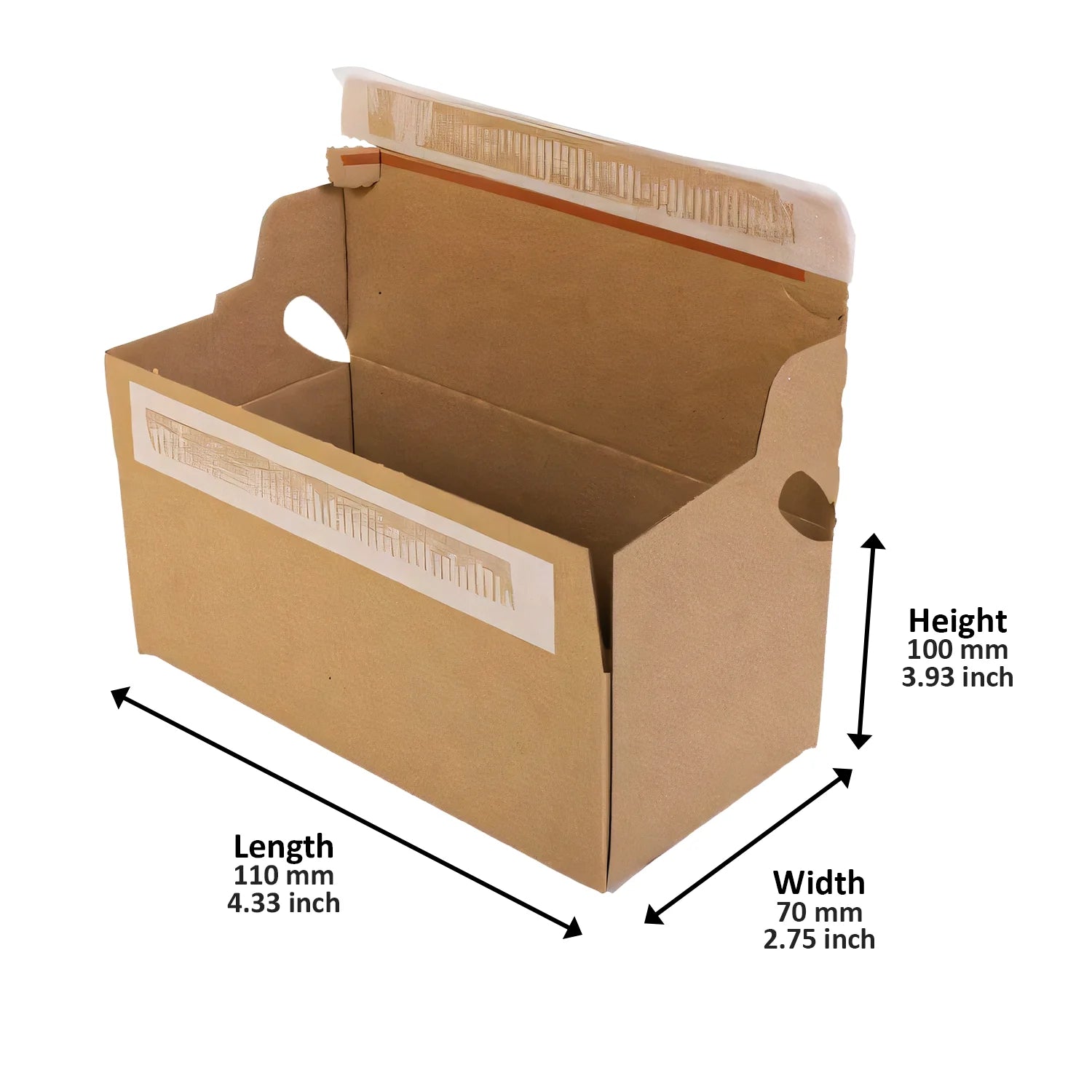 Crash Lock Box - Cardboard Boxes for E-Commerce 110x100x70mm - Pack of 20