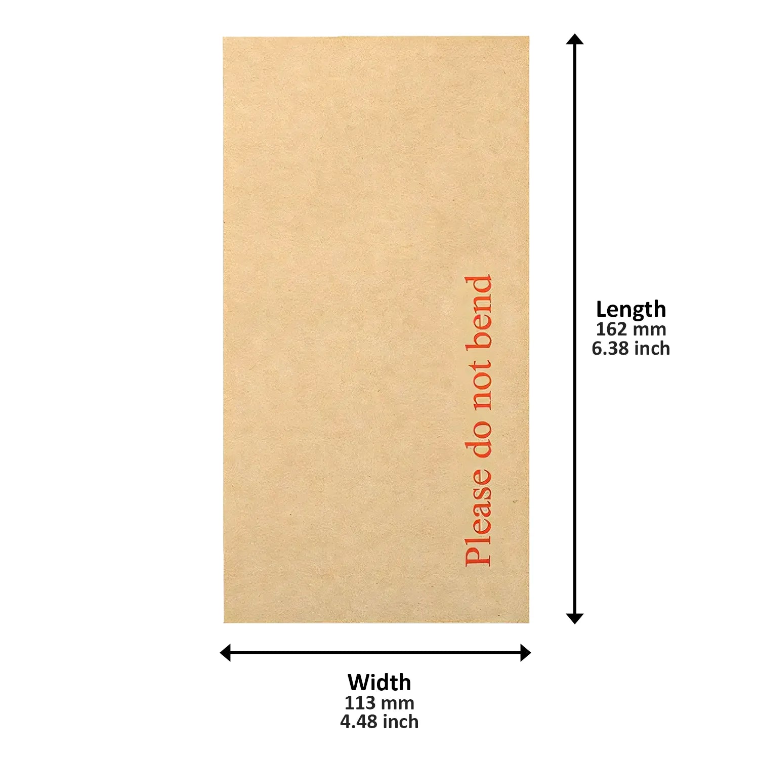 Do Not Bend Envelopes - 6.38x4.48 Inch - Pack of 250