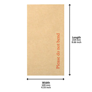 Do Not Bend Envelopes - 8.66x4.33 Inch - Pack of 125