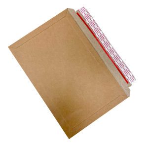 Rigid expandable cardboard sticky envelopes with self adhesive strip