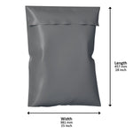 15x18 Inch Grey Plastic Postage Bags - Mailing Bags for Parcels