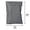 Grey Mailing Bags - Plastic Bags 10x14 Inch