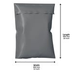 Grey Mailing Bags - Polythene Bags 12x16 Inch