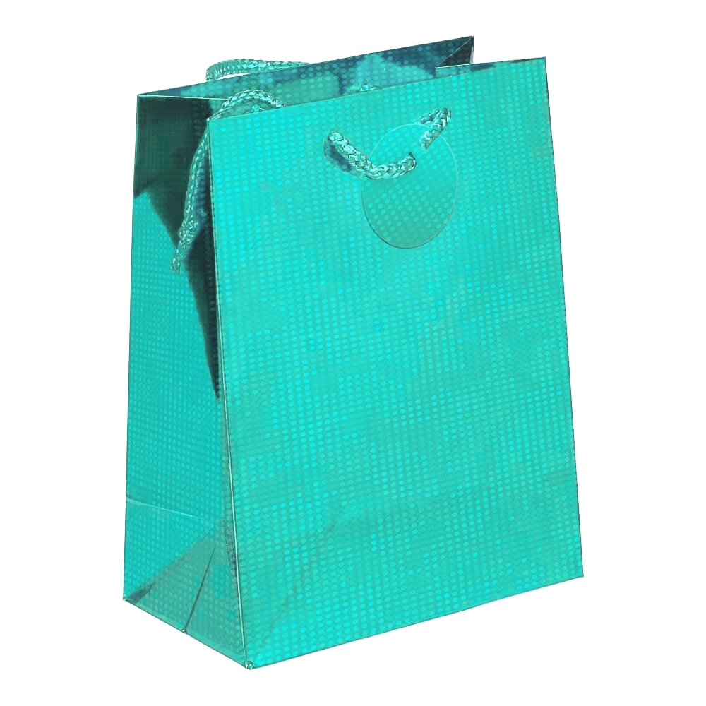 Holographic Gift Bags with Corded Handles