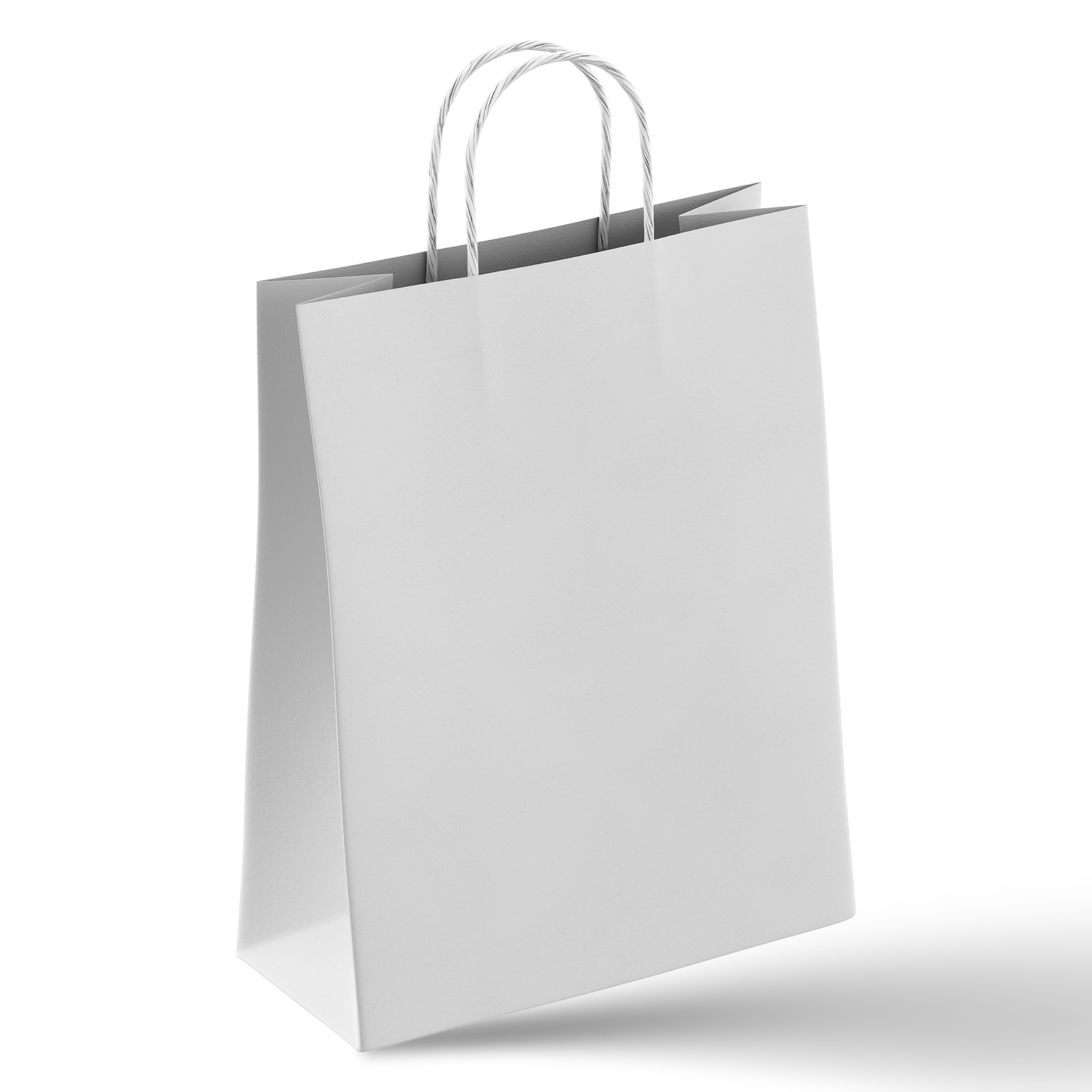 White Paper Bags with Handles