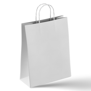 White Paper Bags with Handles