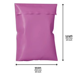 Pink Mailing Bags - Bags for Parcels 10x14 Inch