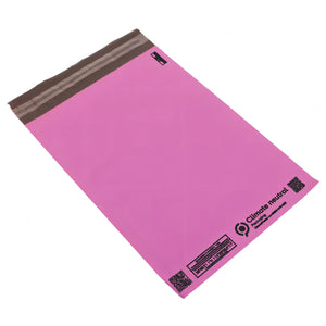 Pink Mailing Bags - Bags for Parcels 15x18 Inch