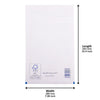 White Padded Bubble Envelopes - 180x265mm - Pack of 100