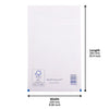 White Padded Bubble Envelopes - 220x265mm - Pack of 100