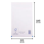 White Padded Bubble Envelopes - 270x360mm - Pack of 100