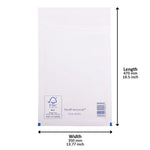 White Padded Bubble Envelopes - 350x470mm - Pack of 50