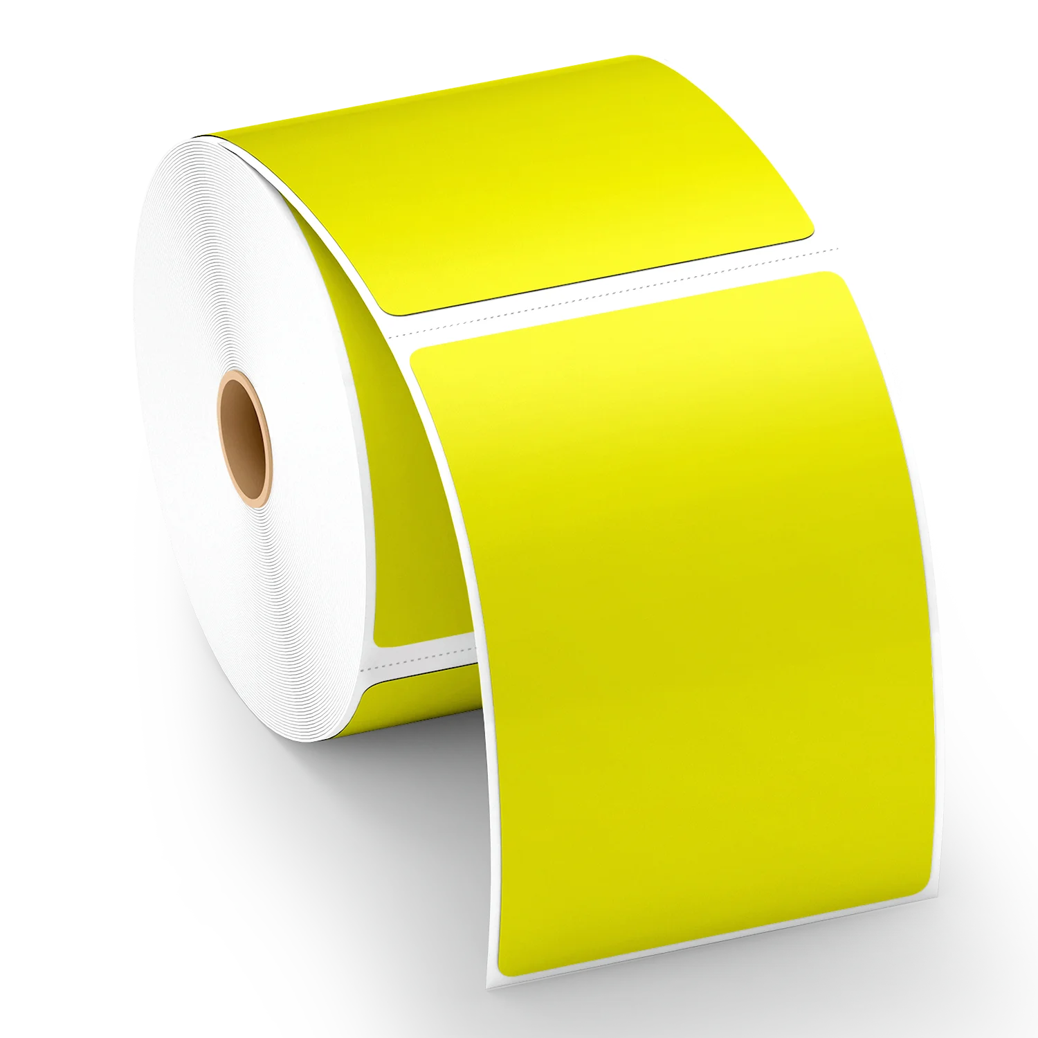 Yellow Thermal Labels 4x6 Inch - Pack of 12