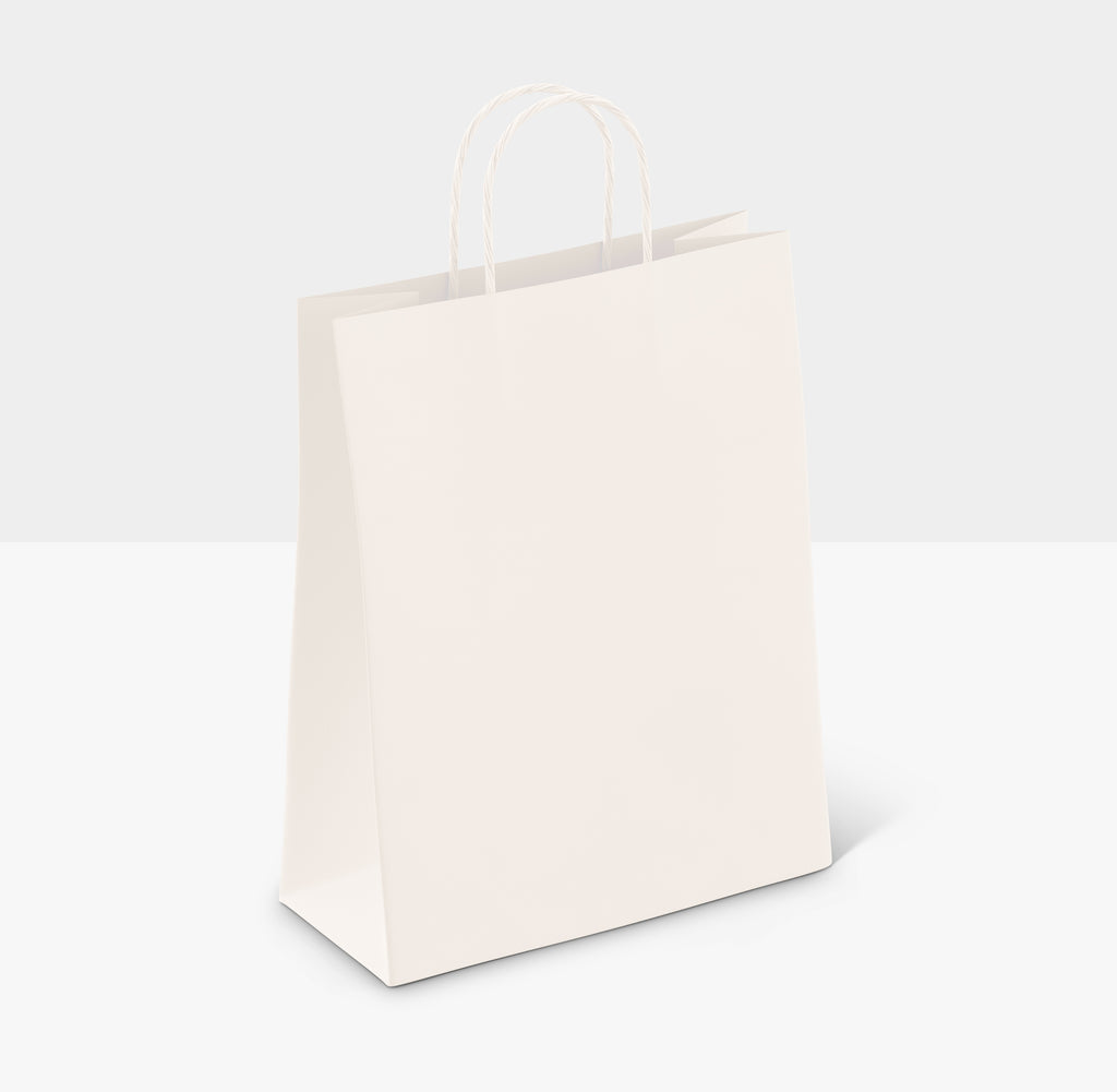 white paper bags